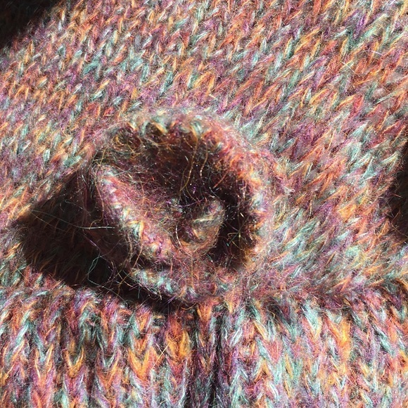 NWT ZARA knit sweater with ruffle and Pom poms - Picture 4 of 11